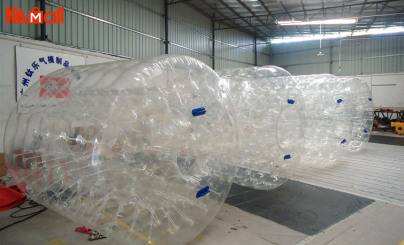 plastic and inflatable human zorb ball